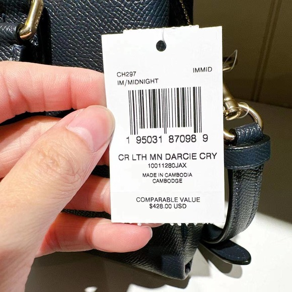 Coach CH297 Mini Darcie Carryall IN Midnight - Picture 6 of 6